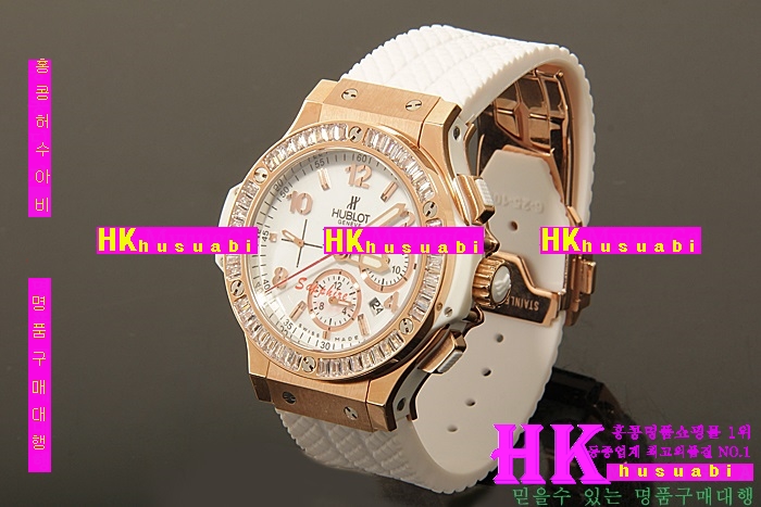 HUBLOT - ð BIG BANG CHRONOGRAPH ROSEGOLD WHITE DIAL DIAMOND