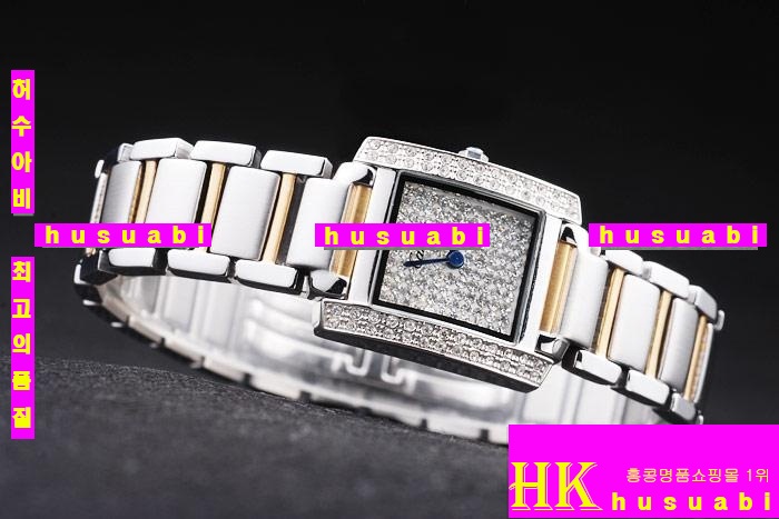 쿡 ڽð.Replica Cartier Tank Francaise Japanese Quartz MOVEMENT Stones Steel-Gold Women.117-057