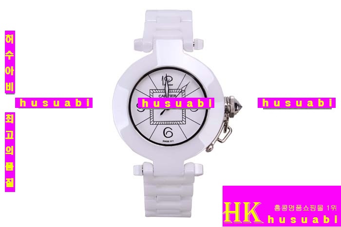 쿡 ڽð.Replica Cartier Japanese Quartz MOVEMENT White ceramic Case Women.117-055